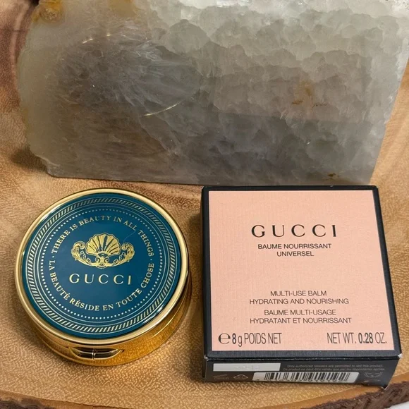 Gucci Compact with Gold and Teal Design - Picture 1 of 7